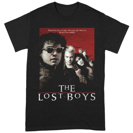 Cover for The Lost Boys · Distressed Poster Large Black T-Shirt (T-shirt)