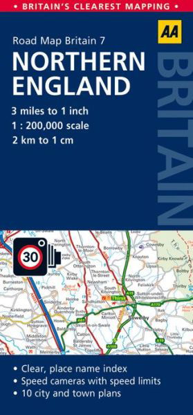 Cover for Aa · AA Road Map Britain: AA Road Map Britain 7: Northern England (Buch) (2015)