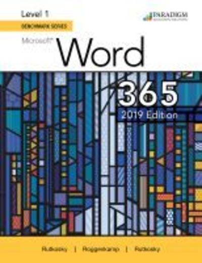 Cover for Nita Rutkosky · Benchmark Series: Microsoft Word 2019 Level 1: Text - Benchmark Series (Pocketbok) (2019)