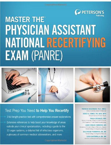 Cover for Peterson's · Master the Physician Assistant National Recertifying Exam (PANRE) (Paperback Book) (2012)