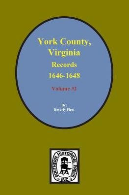 Cover for Parish Bristol · Records of York County, Va. 1646-1648. (Vol. #2) (Paperback Book) (2013)