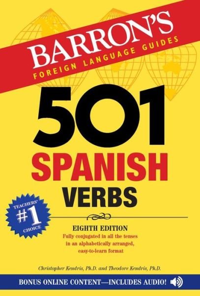 Cover for Christopher Kendris · 501 Spanish Verbs - Barron's 501 Verbs (Paperback Book) [Eighth edition] (2017)