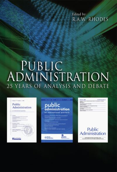 Cover for RAW Rhodes · Public Administration: 25 Years of Analysis and Debate (Paperback Book) (2011)