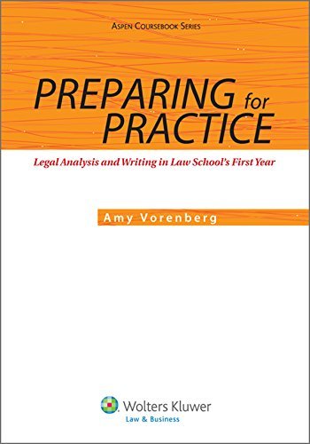 Cover for Amy Vorenberg · Preparing for Practice: Legal Analysis and Writing in Law School's First Year (Paperback Book) (2014)