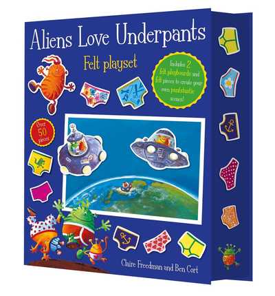 Aliens Love Underpants! Fuzzy Felt - Claire Freedman - Książki - Simon & Schuster Ltd - 9781471145162 - 8 października 2015