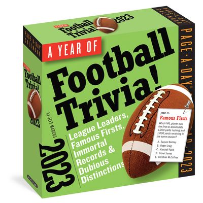 Cover for Workman Calendars · A Year of Football Trivia! Page-A-Day Calendar 2023 (Calendar) (2022)