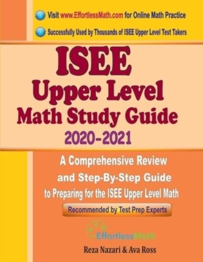 Cover for Ava Ross · ISEE Upper Level Math Study Guide 2020 - 2021 (Paperback Book) (2020)