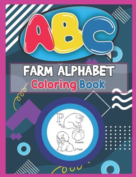 Cover for Platinum Press · ABC Farm Alphabet Coloring Book (Pocketbok) (2019)