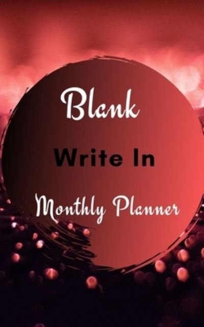 Cover for Toqeph · Blank Write In Monthly Planner (Dark Red And Black Abstract Art) (Paperback Book) (2020)
