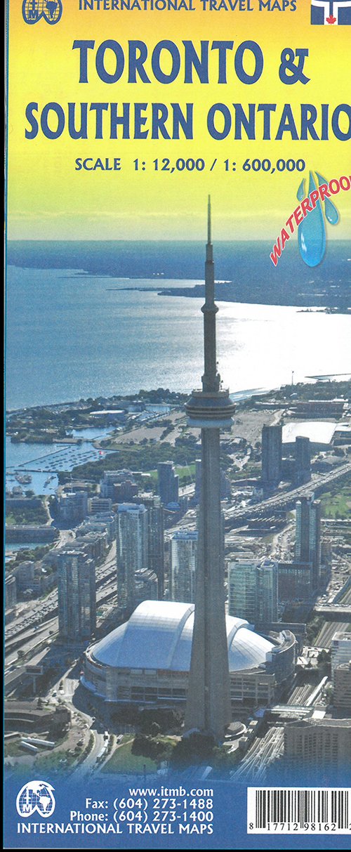 Cover for ITM Publications · Toronto &amp; Ontario South, International Travel Maps (Trykksaker) (2018)