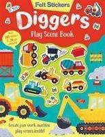 Cover for Kit Elliot · Felt Stickers Diggers Play Scene Book - Felt Stickers (Paperback Book) (2020)