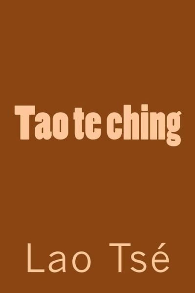 Cover for Lao Tse · Tao te ching (Taschenbuch) (2017)