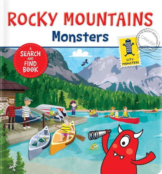 Cover for Rocky Mountains Monsters: A Search and Find Book (Board book) (2018)