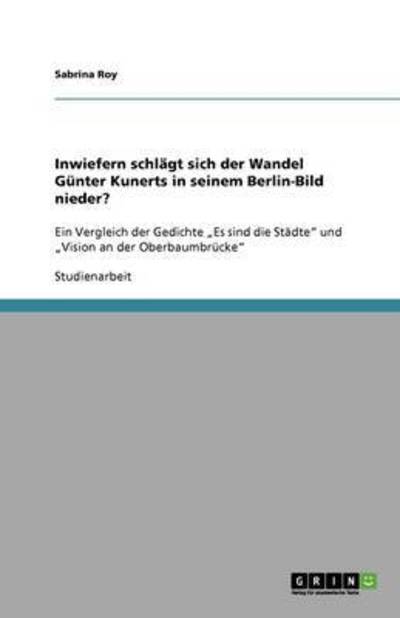 Cover for Roy · Inwiefern schlägt sich der Wandel G (Book) (2010)