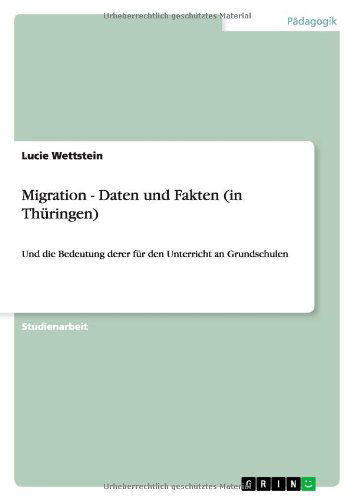 Cover for Wettstein · Migration - Daten und Fakten (Book) [German edition] (2011)