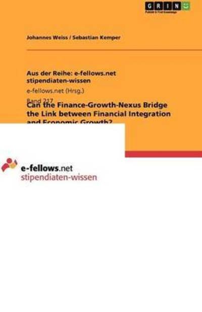 Cover for Grün · Can the Finance-Growth-Nexus Brid (Book) (2011)