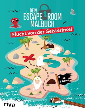 Cover for Emma Hegemann · Dein Escape-Room-Malbuch - Flucht von der Geisterinsel (Paperback Book) (2022)