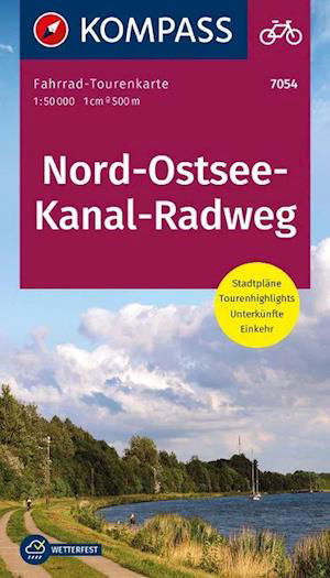 Cover for Kompass · Kompass Fahrradkarte: Nord-Ostsee-Kanal-Radweg, KOMPASS Fahrrad-Tourenkarte (Gebundenes Buch) (2022)
