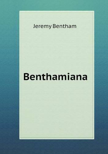 Cover for Jeremy Bentham · Benthamiana (Paperback Book) (2013)