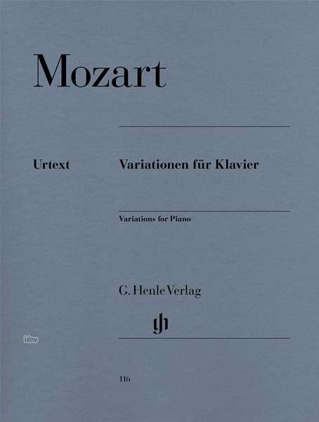 Cover for Wolfgang Amadeus Mozart · Variationen f.Klav.HN116 (Bok) (2018)