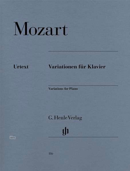 Cover for Wolfgang Amadeus Mozart · Variationen f.Klav.HN116 (Bog) (2018)