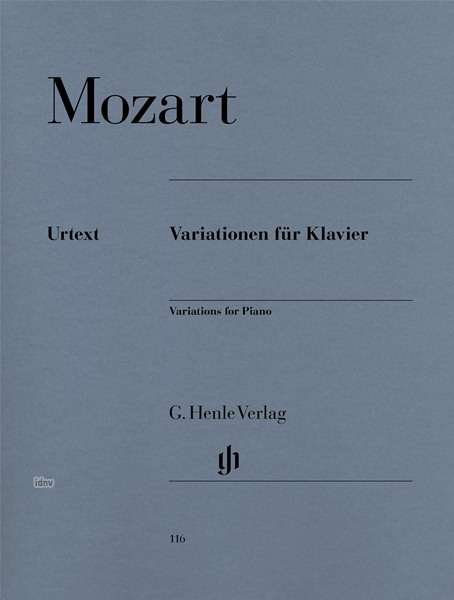 Cover for Wolfgang Amadeus Mozart · Variationen f.Klav.HN116 (Bok) (2018)