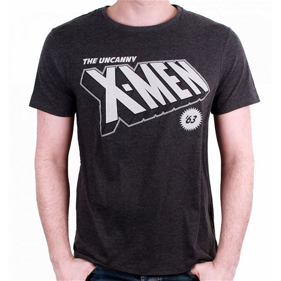 Cover for X-Men · X-Men: 63 Logo Dark Heather (T-Shirt Unisex Tg. L) (N/A)