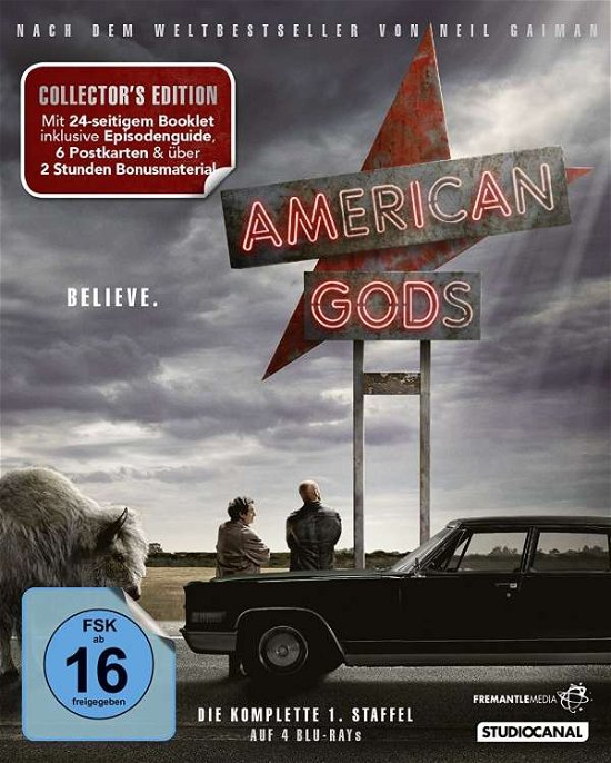 Cover for American Gods - Staffel 1 - Collector's Edition (4 Blu-rays) (Blu-ray) (2017)