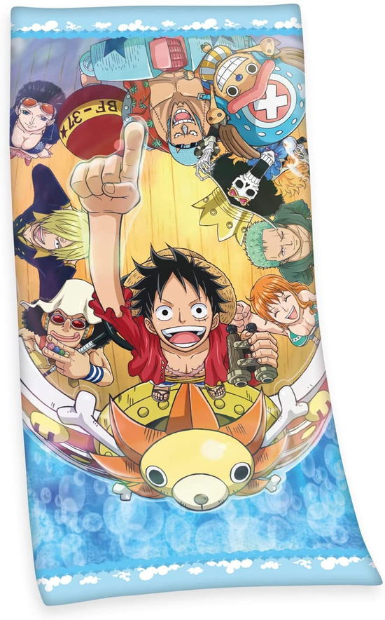 One Piece Velours-Handtuch Strohhutpiraten 75 x 15 - One Piece - Mercancía - Klaus Herding GmbH - 4006891956163 - 25 de enero de 2020