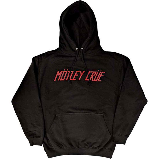 Motley Crue Unisex Pullover Hoodie: Distressed Logo - Mötley Crüe - Merchandise -  - 5056561060163 - 