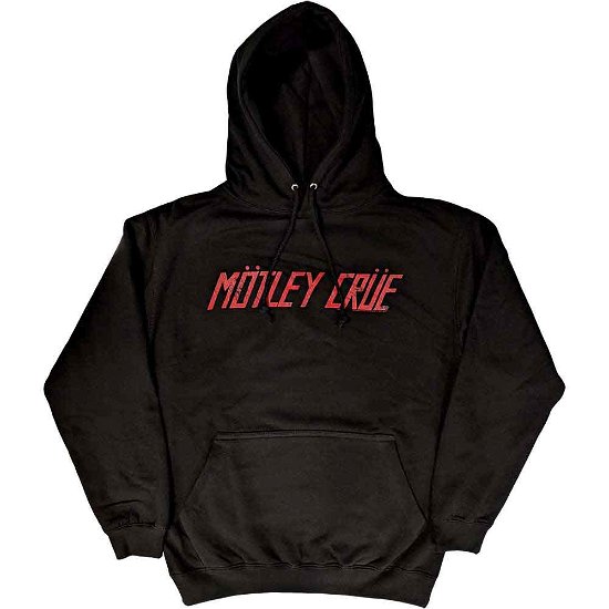 Motley Crue Unisex Pullover Hoodie: Distressed Logo - Mötley Crüe - Gadżety -  - 5056561060163 - 