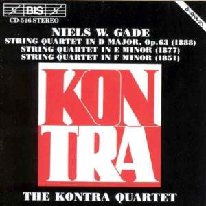 String Quartets in D Opus 63 - Gade / Kontra Quartet - Música - Bis - 7318590005163 - 12 de outubro de 1994