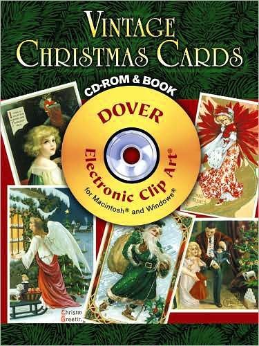 Cover for Carol Belanger Grafton · Vintage Christmas Cards - Dover Electronic Clip Art (Lydbog (CD)) [Unabridged edition] (2008)