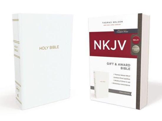 NKJV, Gift and Award Bible, Leather-Look, White, Red Letter, Comfort Print: Holy Bible, New King James Version - Thomas Nelson - Books - Thomas Nelson Publishers - 9780718075163 - February 22, 2018