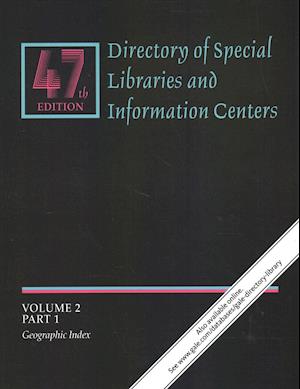 Cover for Gale Research Inc · Directory of Special Libraries and Information Centers : Volume 2 in 2 parts (Paperback Book) (2019)