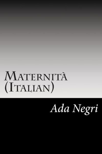 Cover for Ada Negri · Maternita (Italian) (Paperback Book) (2014)