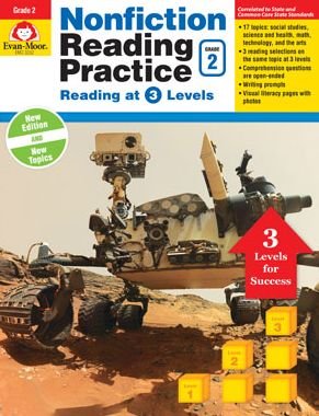 Cover for Renee Biermann · Nonfiction Reading Practice, Grade 2 Reading at 3 Levels (Pocketbok) (2017)