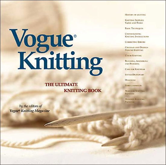 Cover for Vogue · &quot;Vogue Knitting&quot;: The Ultimate Knitting Book (Hardcover Book) [Updated edition] (2002)