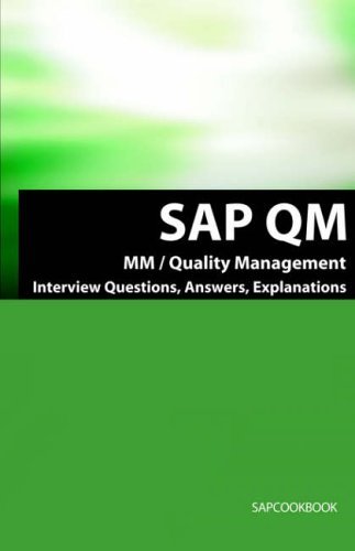 Cover for Terry Sanchez · SAP QM Interview Questions, Answers, Explanations: SAP Quality Management Certification Review (Pocketbok) (2006)