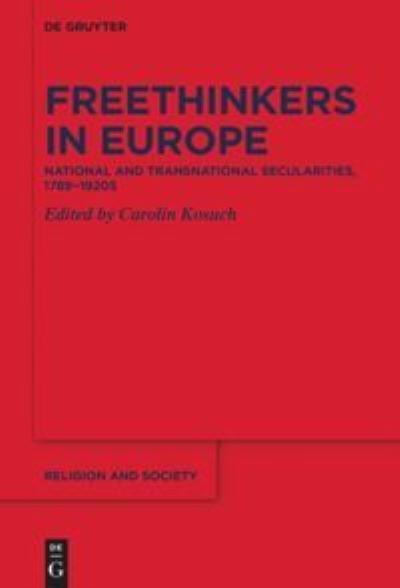 Cover for Carolin Kosuch · Freethinkers in Europe (Book) (2020)