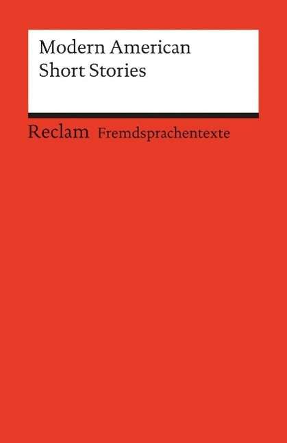 Cover for Reclam · Reclam UB 09216 Modern American Short (Book)