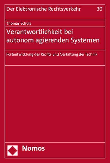 Cover for Schulz · Verantwortlichkeit bei autonom a (Book) (2015)