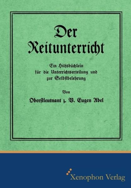 Cover for Eugen Abel · Der Reitunterricht (Book) (2024)