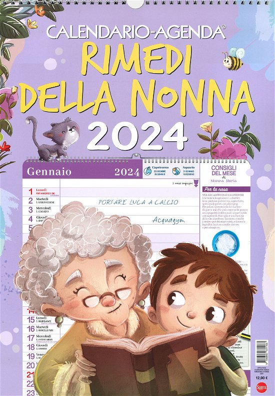 Cover for Aa.Vv. · Calendario-Agenda Rimedi Della Nonna 2024 (Bok)