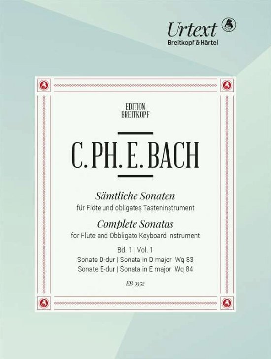 Cover for Bach · Sämtliche Sonaten für Flöte und ob (Bok)