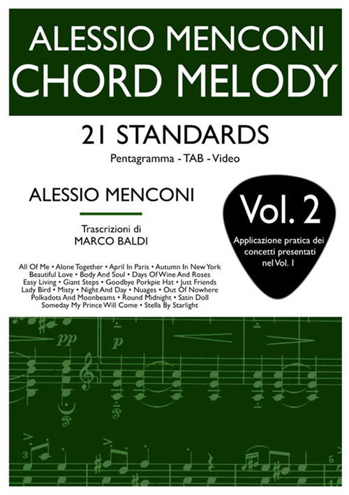 Cover for Alessio Menconi · Chord Melody, 21 Standard #02 (Book)