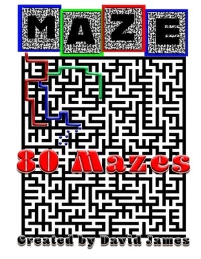 Cover for David James · Maze: 80 large mazes start to finish beat your best time. (Taschenbuch) (2021)