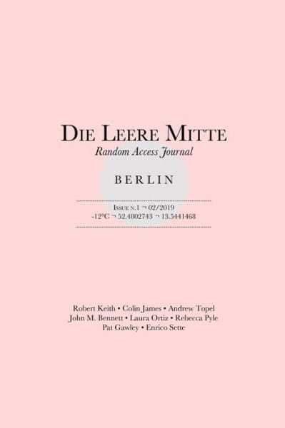 Cover for Various Authors · Die Leere Mitte: Issue 1 - 2019 (Taschenbuch) (2019)