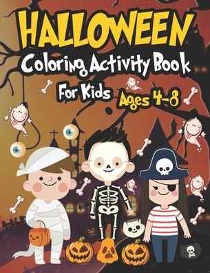 Cover for Ruhul Publication Zone · Halloween Coloring Activity Books For Kids Ages 4-8 (Pocketbok) (2020)