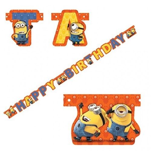 Wenslijn Minions Happy Birthday -  - Merchandise - Amscan - 0013051515164 - 